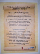 Kallion kirjaston runonäyttely 2010. Kuvaaja: Reeta Lehtonen
